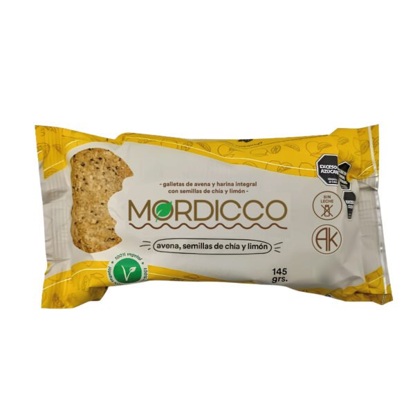 Cookies de avena, semillas de chia y limón