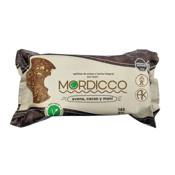 Cookies de avena, cacao y maní