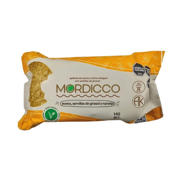 Cookies de avena, semillas de girasol y naranja